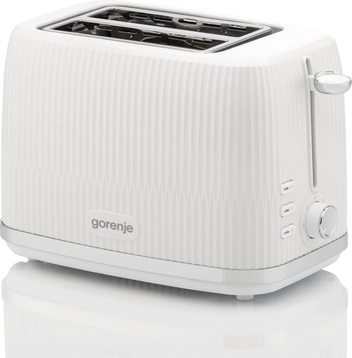 Gorenje Toaster | T850DPW | Number of slots 2 | Housing material Plastic | White