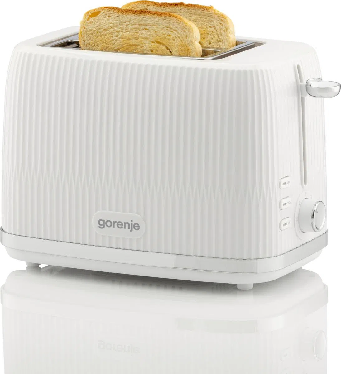 Gorenje Toaster | T850DPW | Number of slots 2 | Housing material Plastic | White