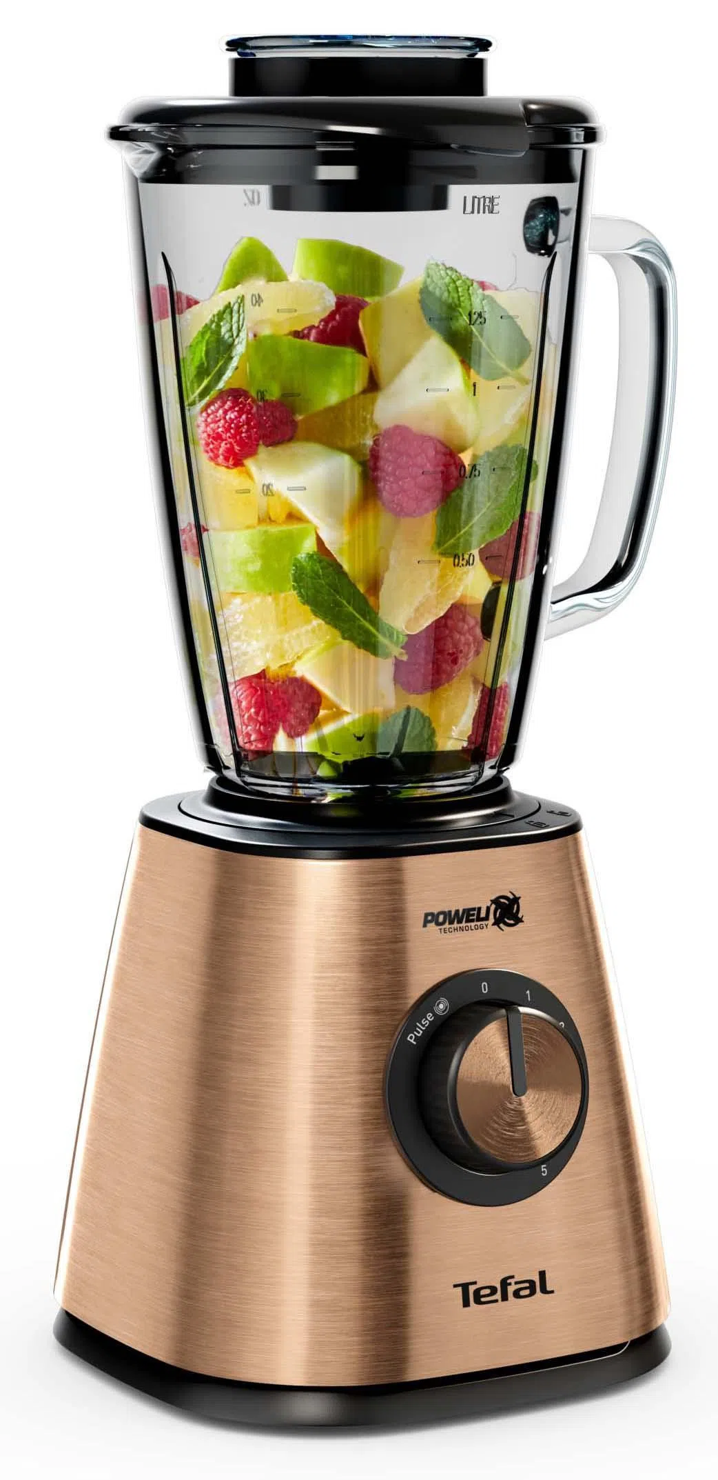 TEFAL | Blender | BlendForce BL439G10 | Tabletop | 800 W | Jar material Glass | Jar capacity 1.75 L | Ice crushing | Copper