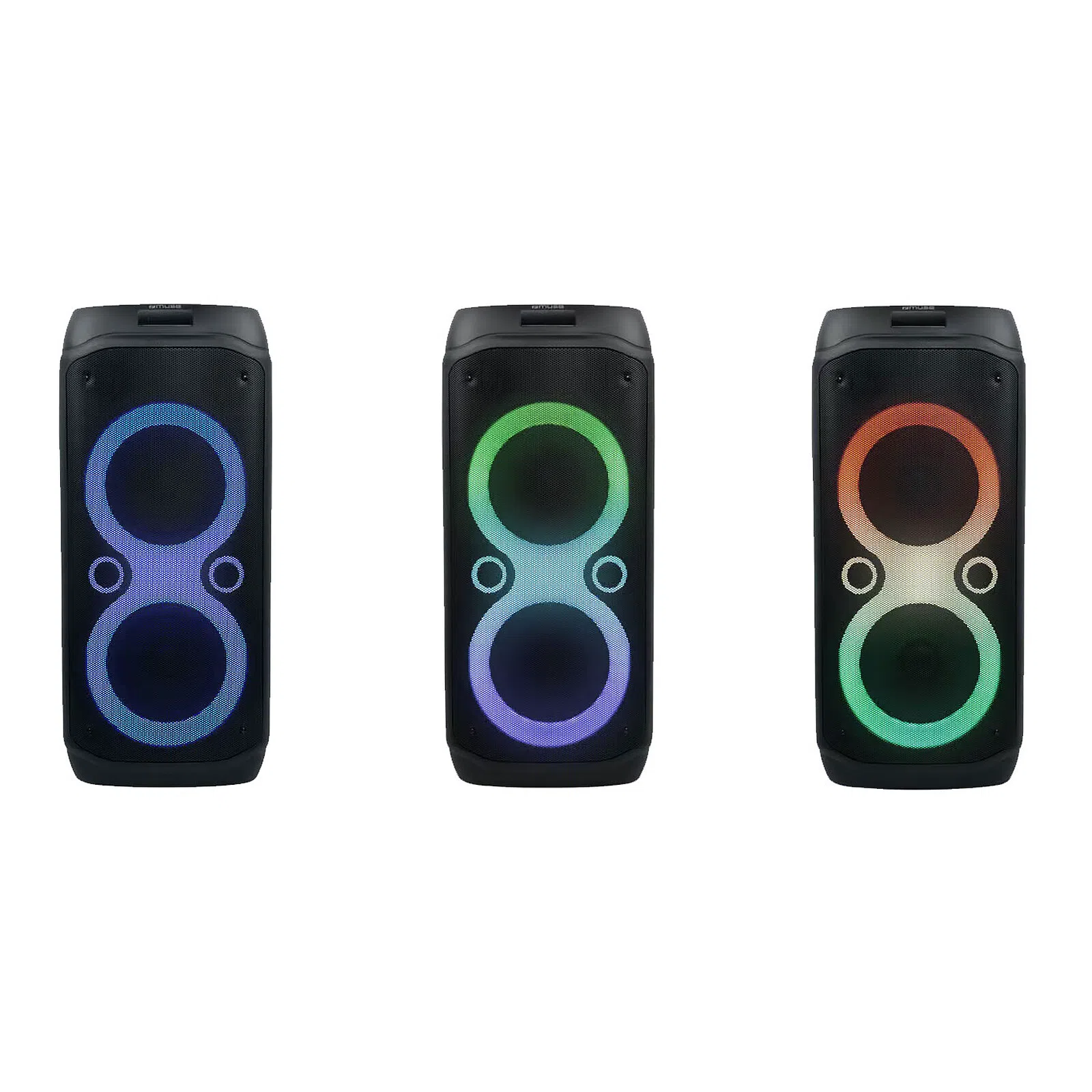 Muse | Party Box Speaker | M-1937 DJ | 600 W | Bluetooth | Black | Portable | Wireless connection