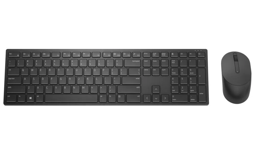 Dell | Pro Keyboard and Mouse | KM5221W | Keyboard and Mouse Set | Wireless | Batteries included | EE | Black | Wireless connection
