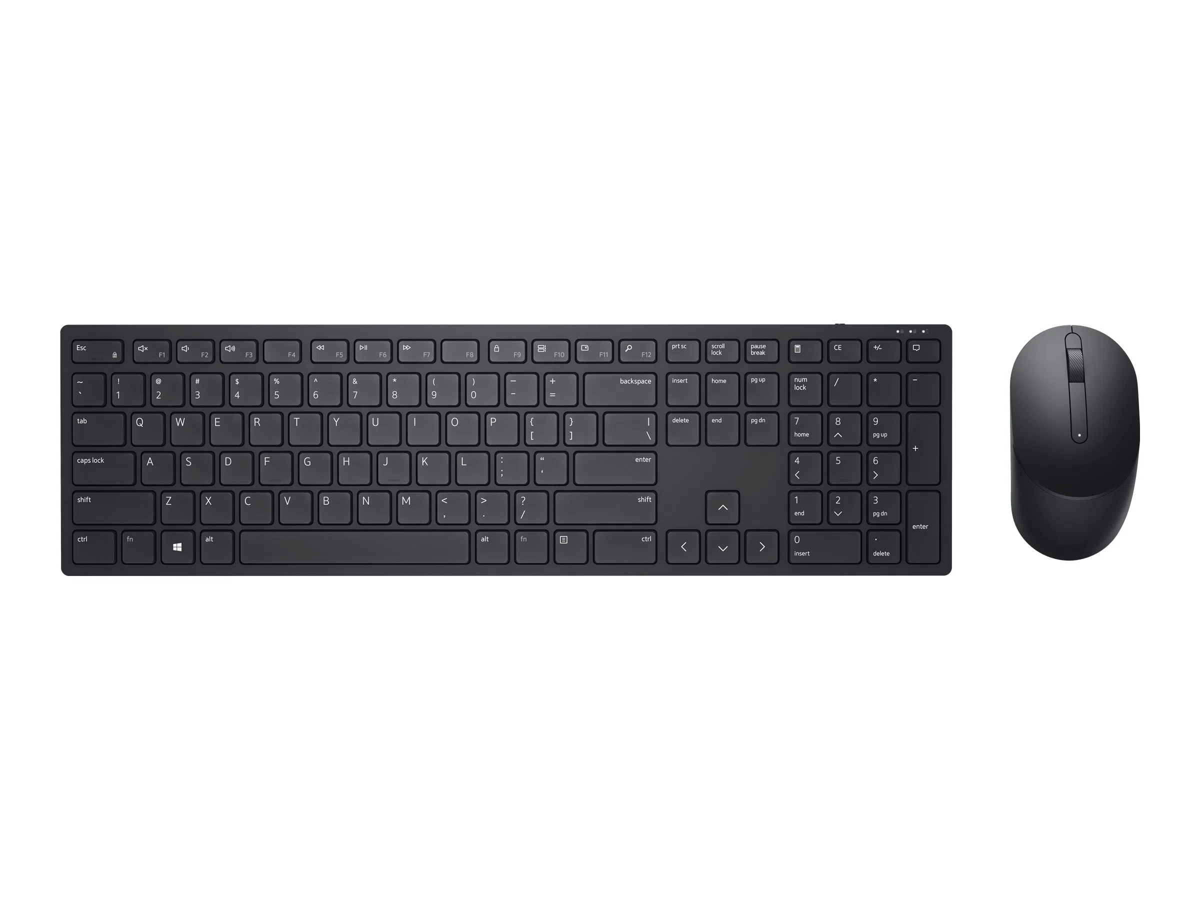 Dell | Pro Keyboard and Mouse | KM5221W | Keyboard and Mouse Set | Wireless | Batteries included | EE | Black | Wireless connection