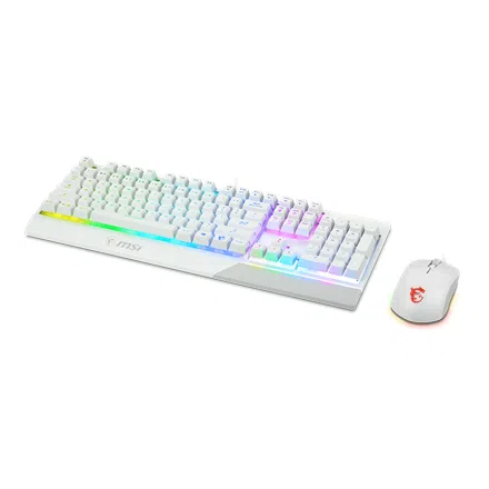 MSI VIGOR GK30 klaviatuur Hiir kaasa arvatud Mängimine USB QWERTY US rahvusvaheline Valge