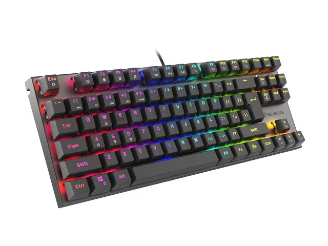 GENESIS Thor 303 TKL klaviatuur Mängimine USB QWERTY US rahvusvaheline Must