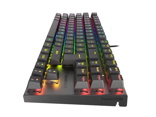 GENESIS Thor 303 TKL klaviatuur Mängimine USB QWERTY US rahvusvaheline Must