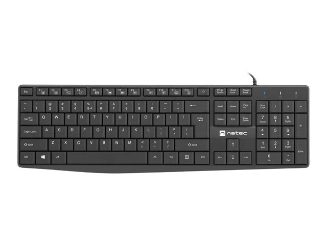 Natec | Keyboard | Nautilus NKL-1950 | Keyboard | Wired | US | Black | USB Type-A | 390 g