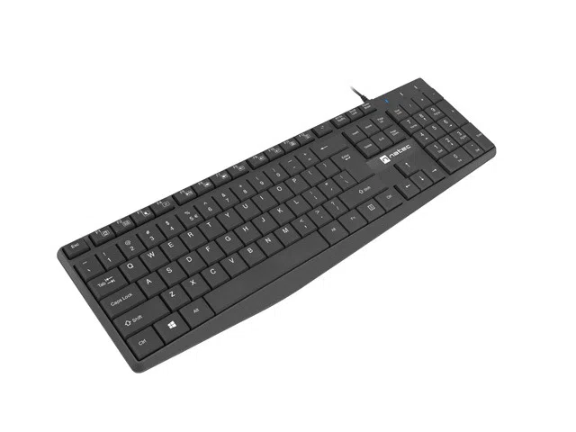 Natec | Keyboard | Nautilus NKL-1950 | Keyboard | Wired | US | Black | USB Type-A | 390 g