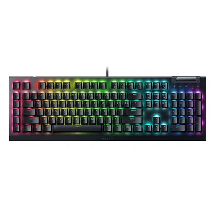 Razer | Mechanical Gaming Keyboard | BlackWidow V4 X | Mechanical Gaming Keyboard | Wired | US | Black | Yellow Mechanical Switches (Linear)