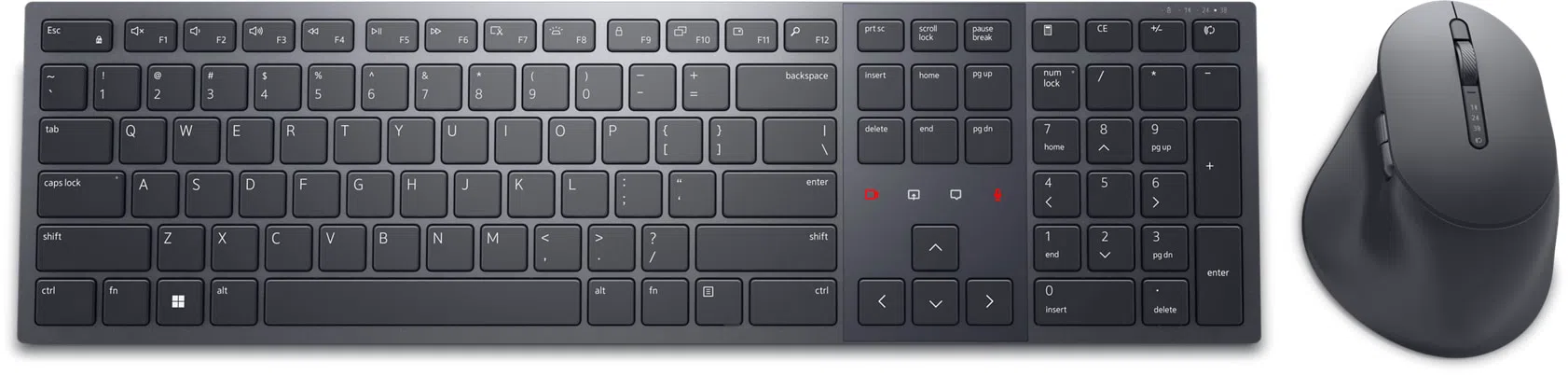 Dell | Premier Collaboration Keyboard and Mouse | KM900 | Keyboard and Mouse Set | Wireless | LT | Graphite | USB-A | Wireless connection