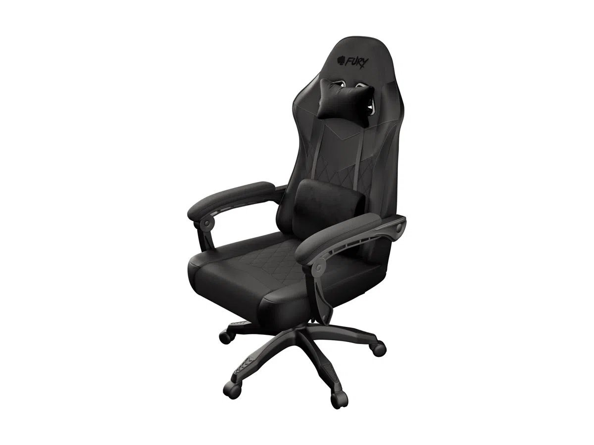 Fury Eco leather/Fabric/Nylon | Gaming Chair | Shinai S2 | Black