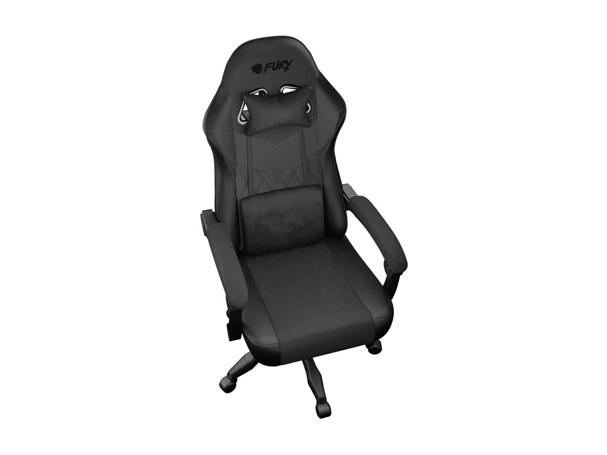 Fury Eco leather/Fabric/Nylon | Gaming Chair | Shinai S2 | Black