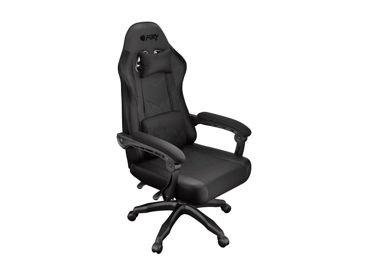 Fury Eco leather/Fabric/Nylon | Gaming Chair | Shinai S2 | Black