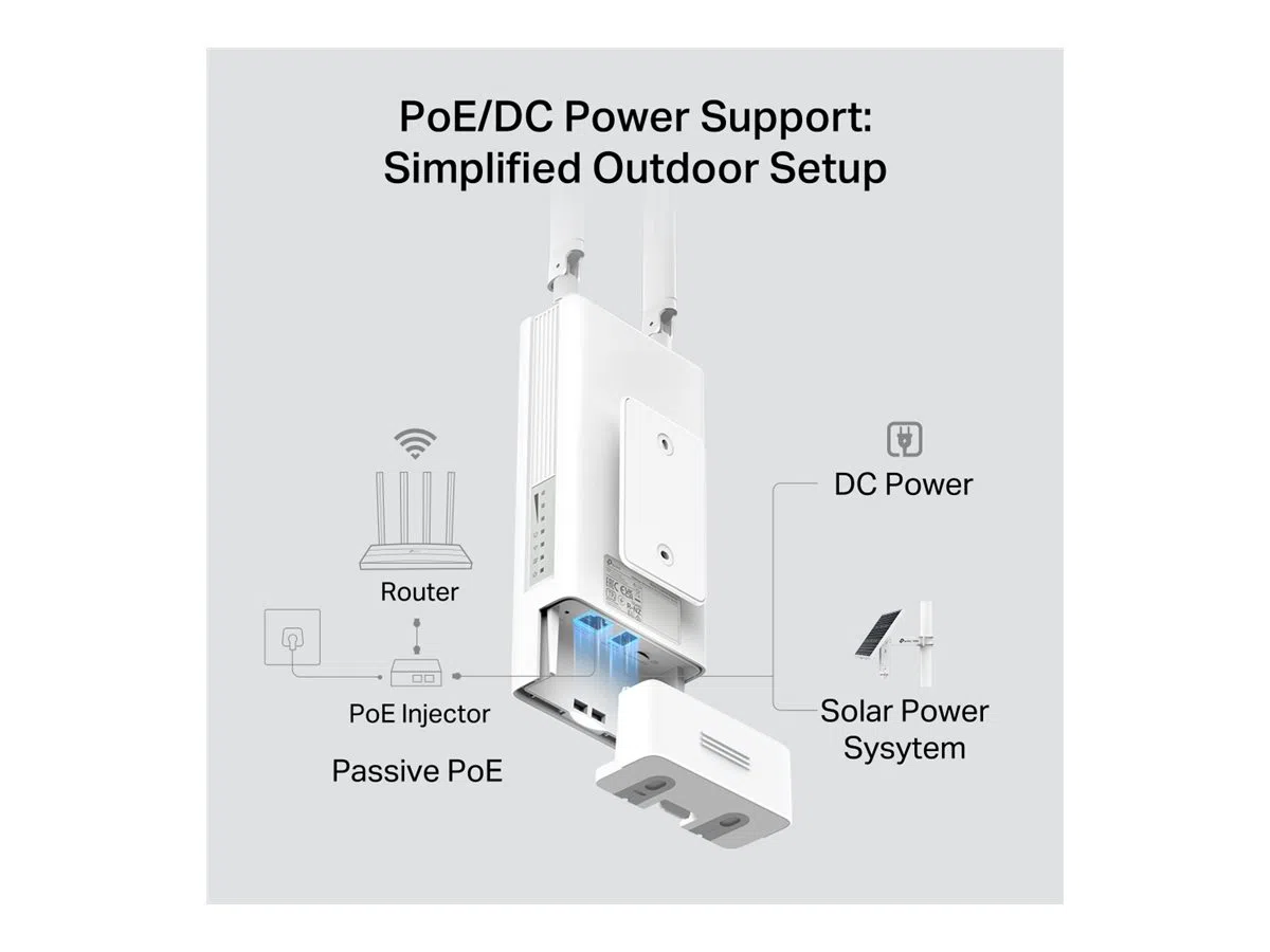 TP-LINK 4G AC1200 Dual Band Wi-Fi Outdoor Router | Archer MR402-Outdoor | 802.11n | 10/100 Mbit/s | Ethernet LAN (RJ-45) ports 1 | MU-MiMO No | PoE in