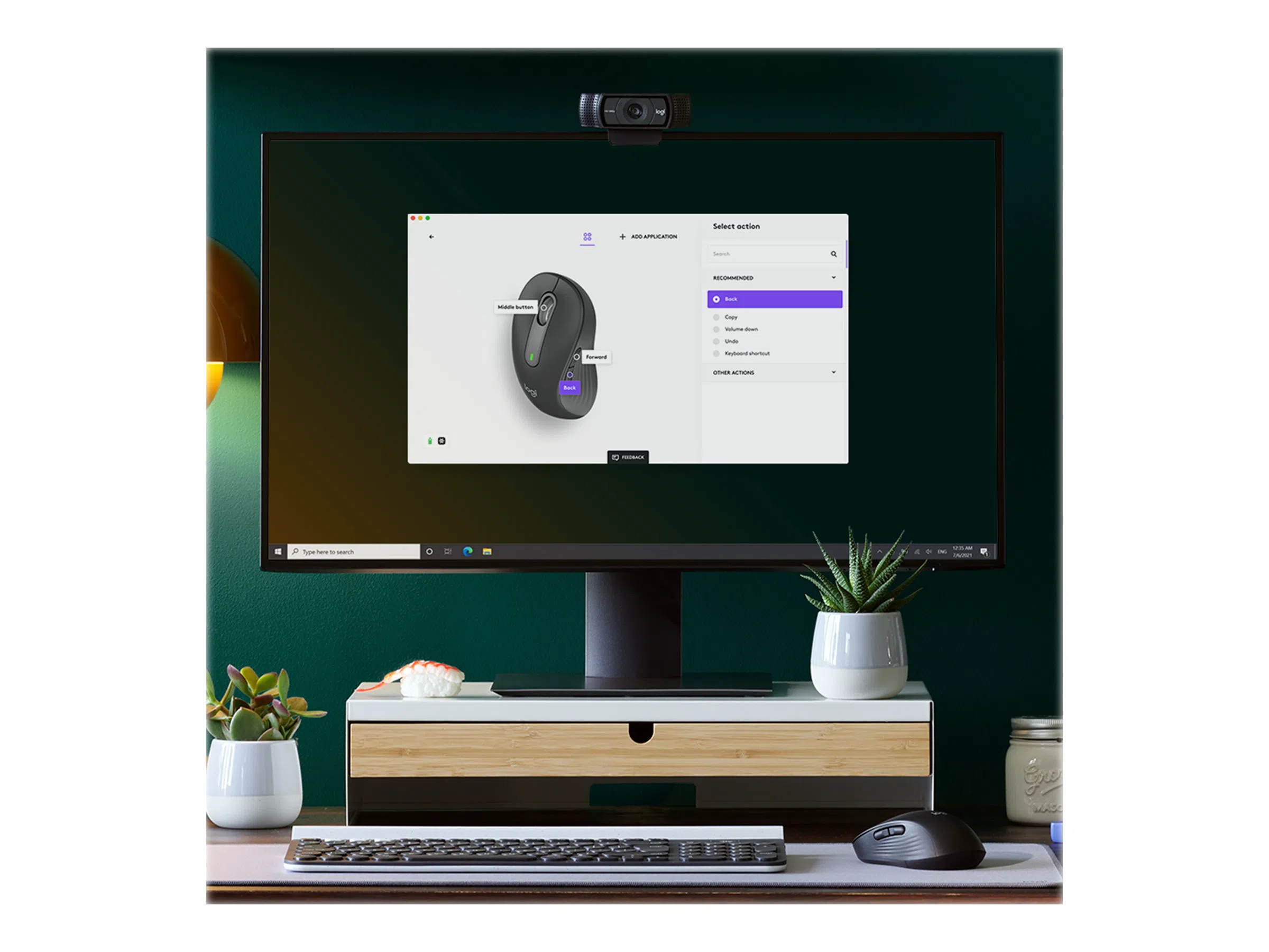 Logitech Signature M650 L Left Wireless Mouse, RF Wireless + Bluetooth, 2000 DPI, Graphite | Logitech